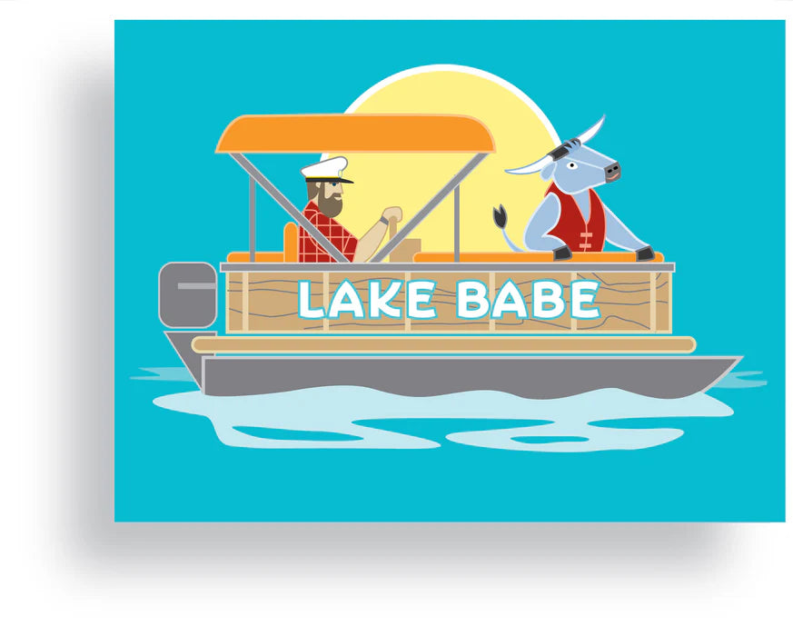 Lake Babe Pontoon - Note Card