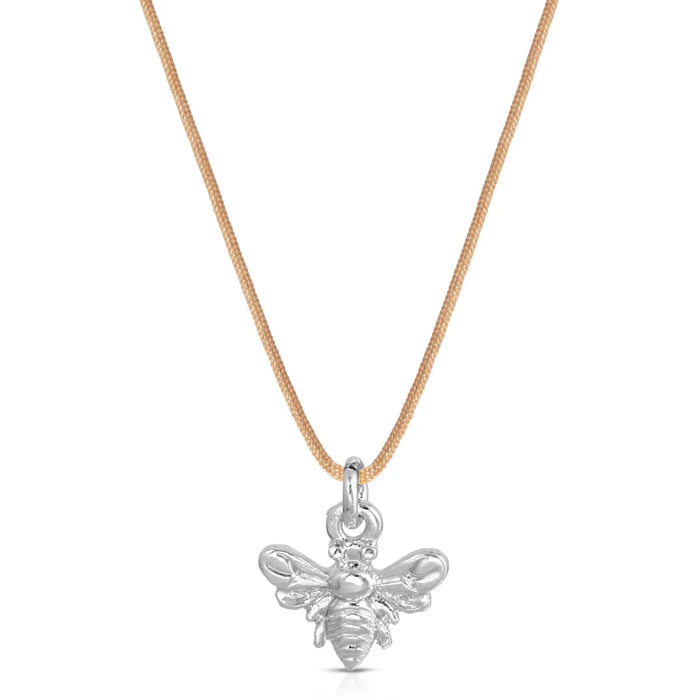 Bee Happy - Silver Necklace