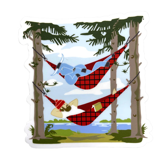 Paul and Babe Hammock - Decal