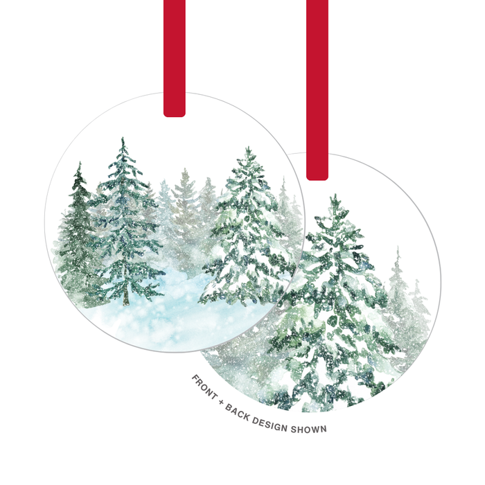 Snowy Pines Ornament