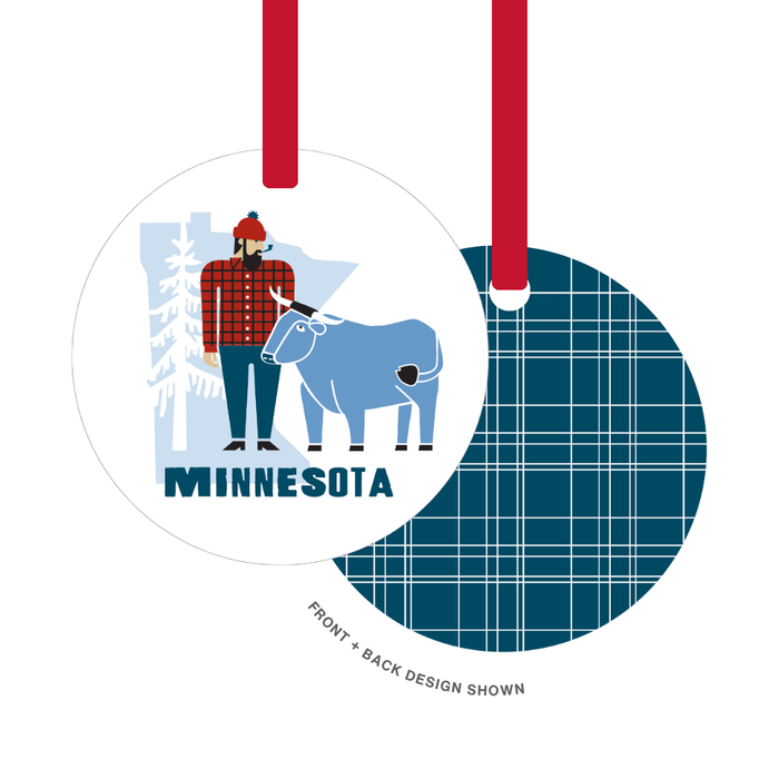 Minnesota Paul and Babe Ornament