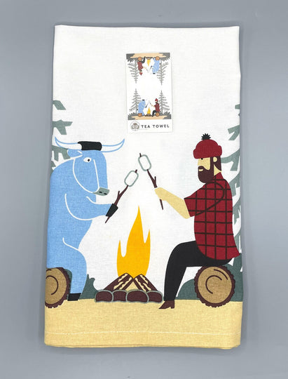 Bunyan Campfire Tea Towel
