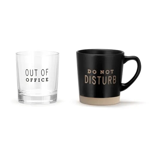 Do Not Disturb | Mug and Rocks Glass Set