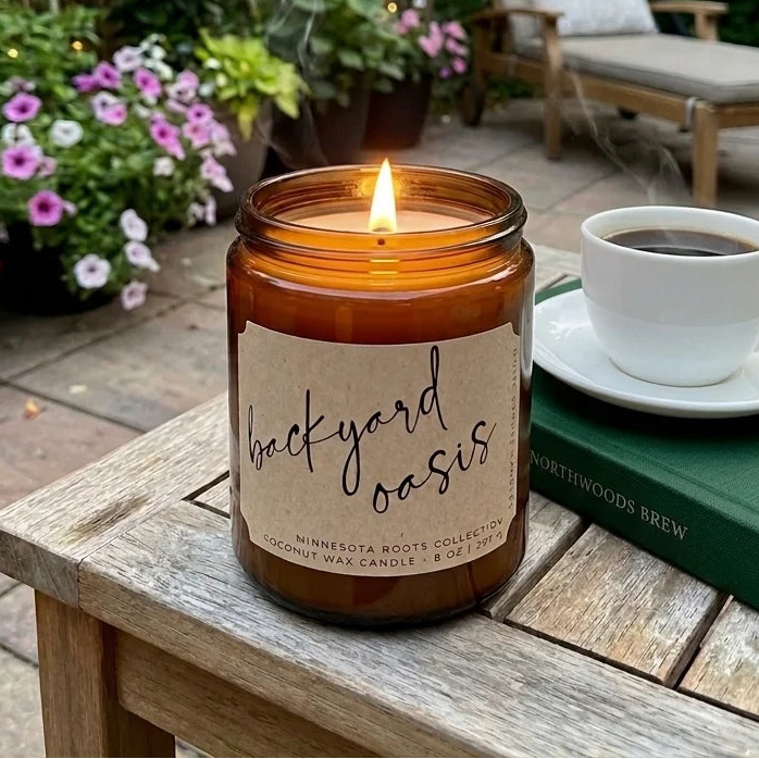 Backyard Oasis | 8 oz. Coconut Wax Candle