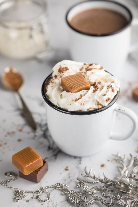 No Sugar Added Caramel Hot Chocolate | Single Serving