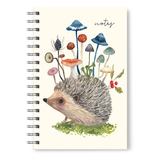 Hedgehog with Mushrooms - Journal