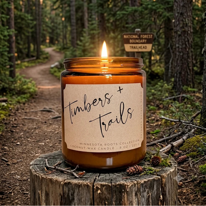 Timbers + Trails | 8 oz. Coconut Wax Candle