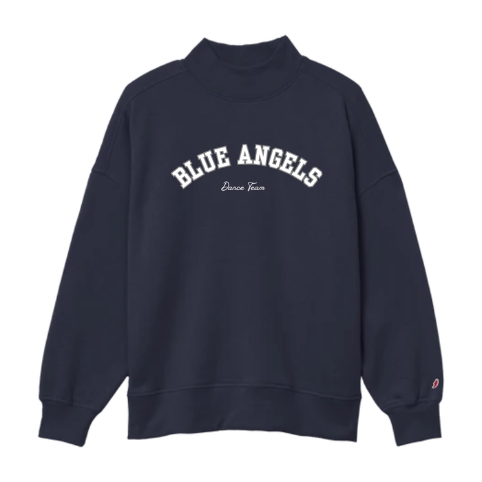 Blue Angels | Applique Mock Neck Crew