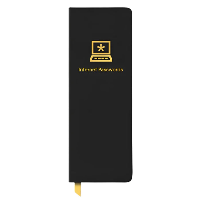 Black Password Jotter Journal