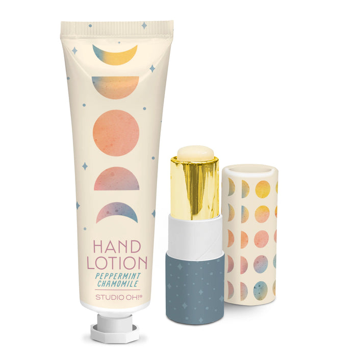 Moon Phases Lip Balm + Lotion Set