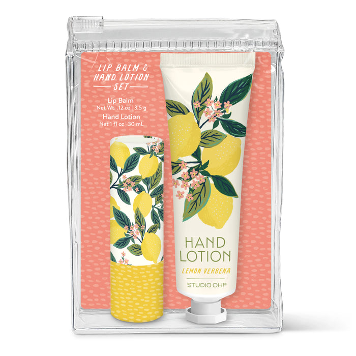 Lemon Tree Lip Balm + Lotion Set