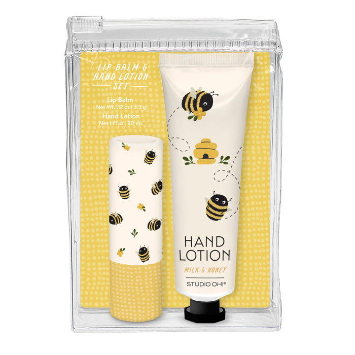 Buzzy Bee Lip Balm + Lotion Set