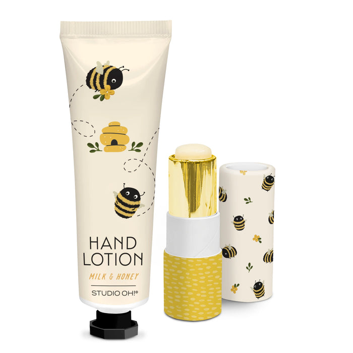 Buzzy Bee Lip Balm + Lotion Set