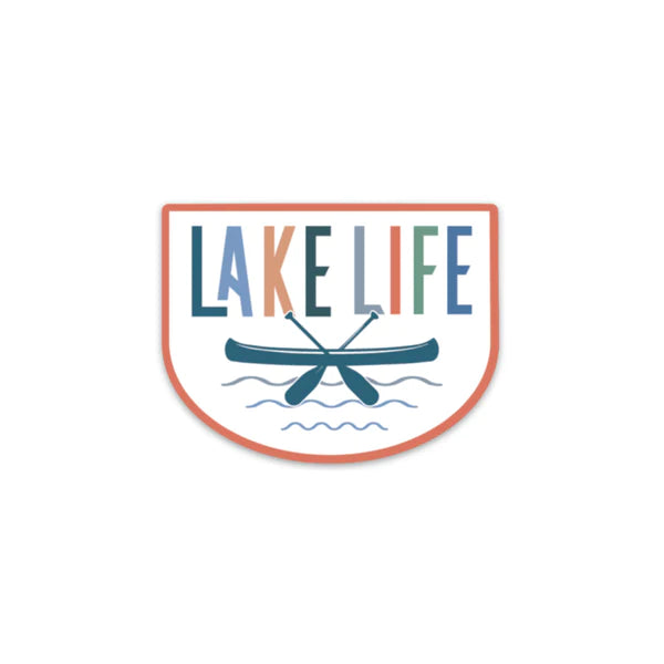 Lake Life Canoe - Decal