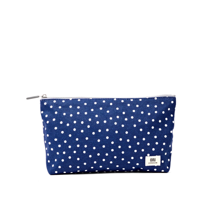 Navy Polka Dot | Maida Vale Pouch
