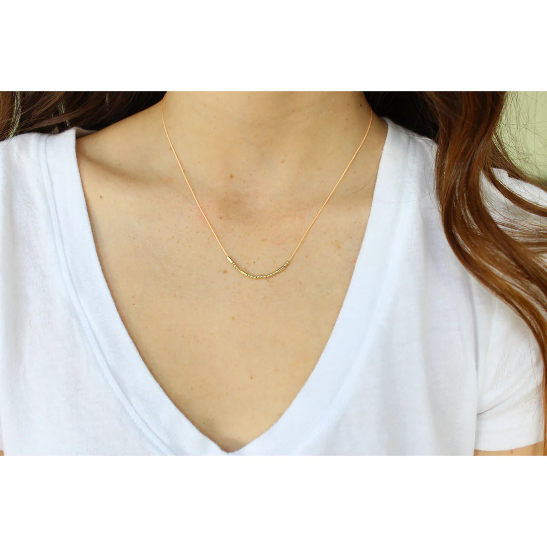 BLESSED Morse Code Necklace