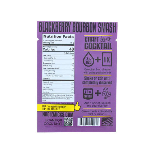 Blackberry Bourbon Smash | Single Serve Craft Cocktail