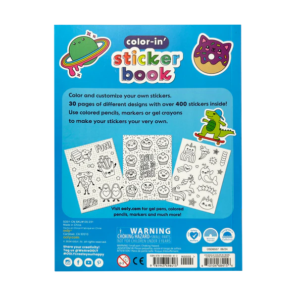 Cute-A-Licious Doodles | Color Your Own Sticker Book