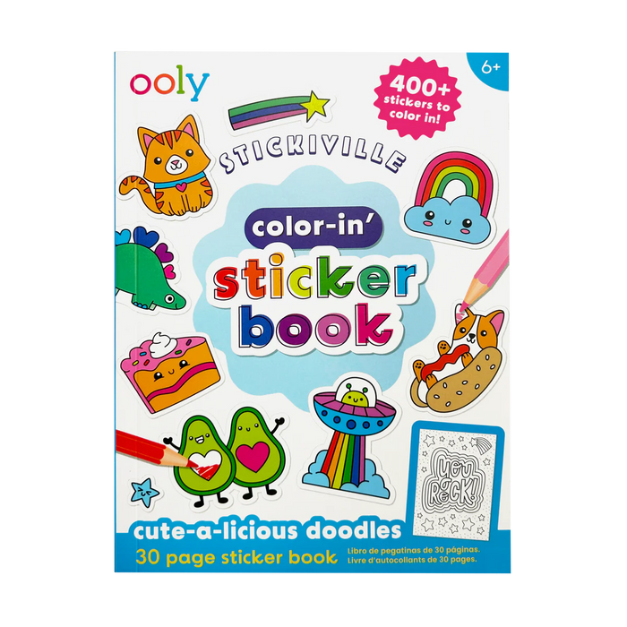 Cute-A-Licious Doodles | Color Your Own Sticker Book