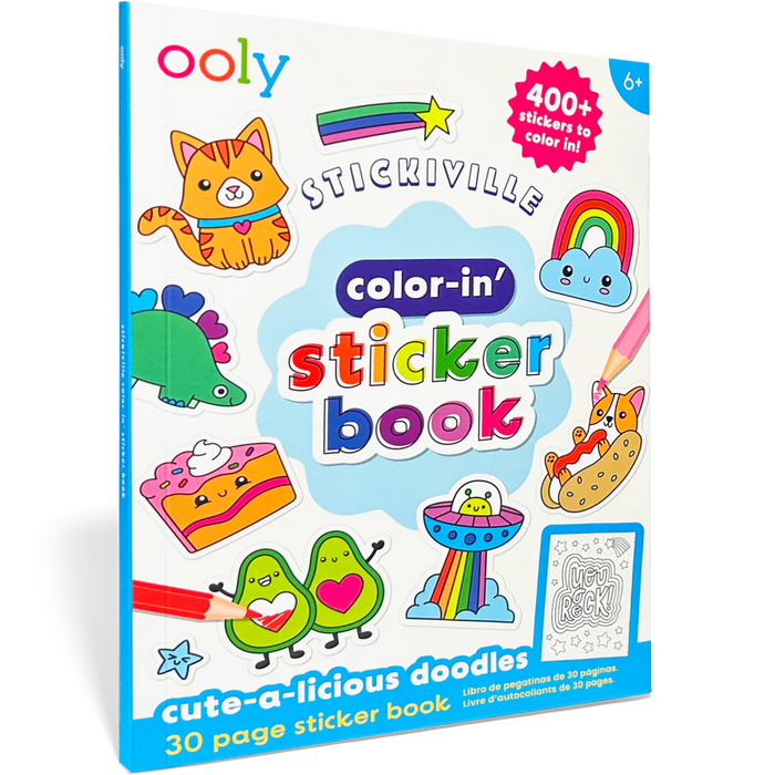 Cute-A-Licious Doodles | Color Your Own Sticker Book