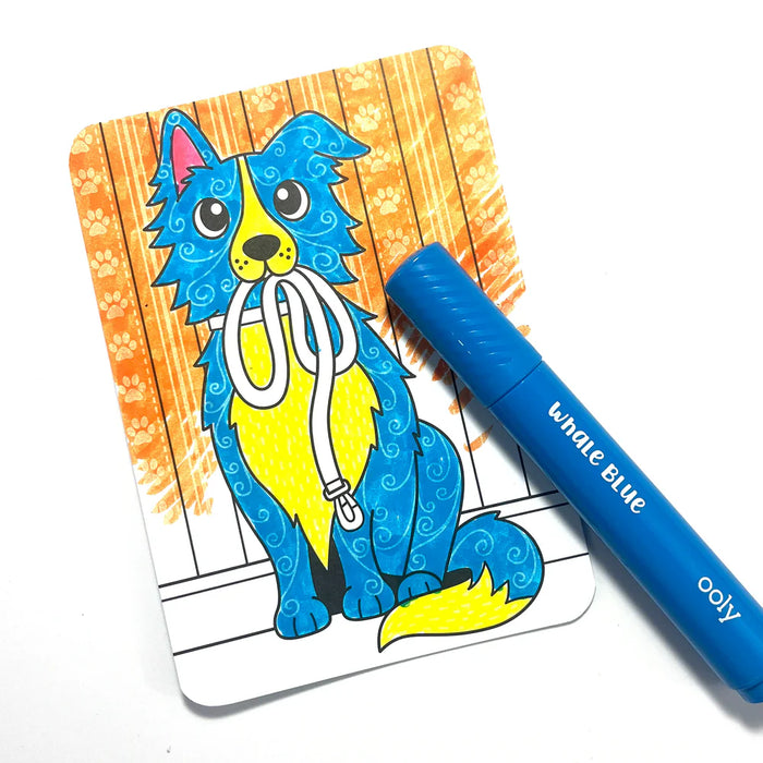 Dog Days |  Hidden Pattern Coloring Activity Cards