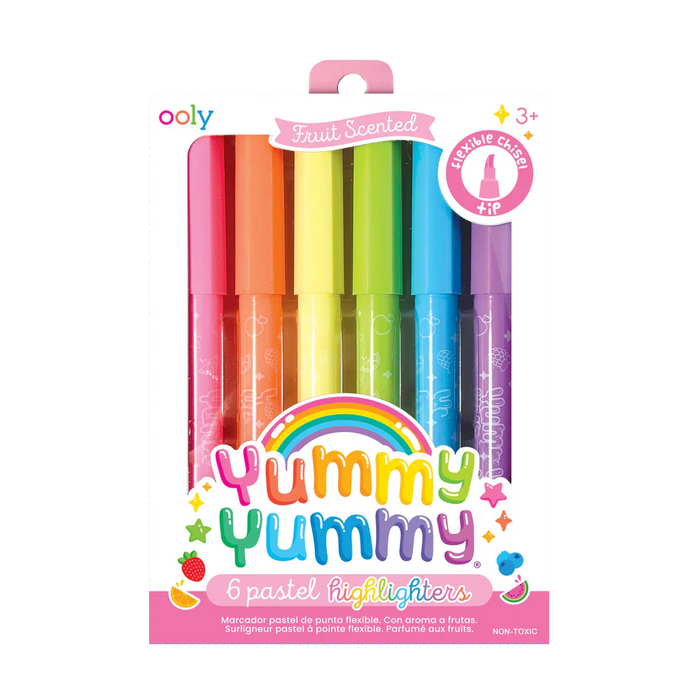 Fruit Scented Pastel Highlighters | Set of 6