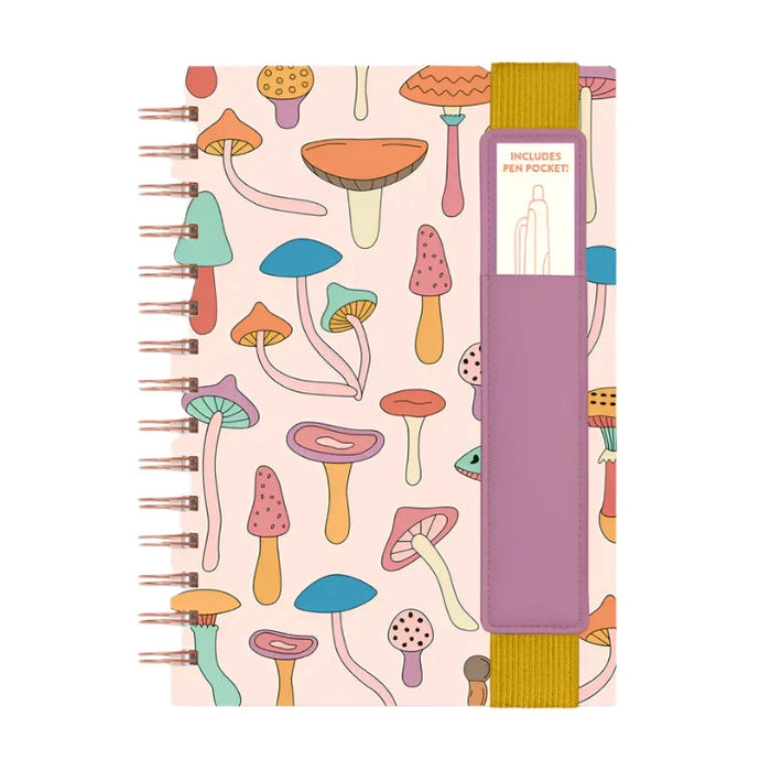 Mushroom Melody Oliver Notebook with Pen Pocket