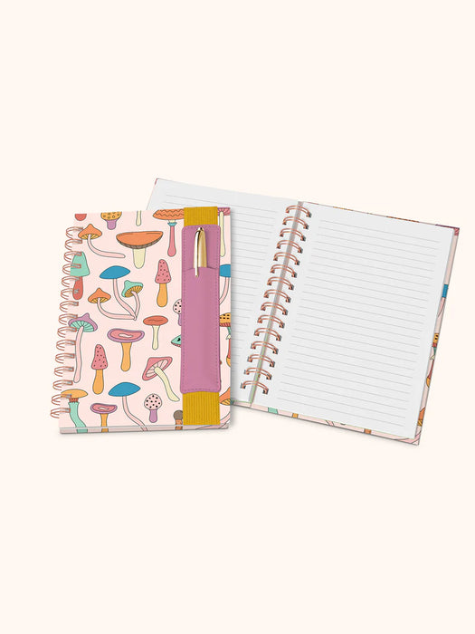 Mushroom Melody Oliver Notebook with Pen Pocket