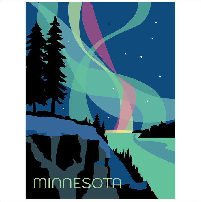 Northern Lights Minnesota | 18x24 Poster