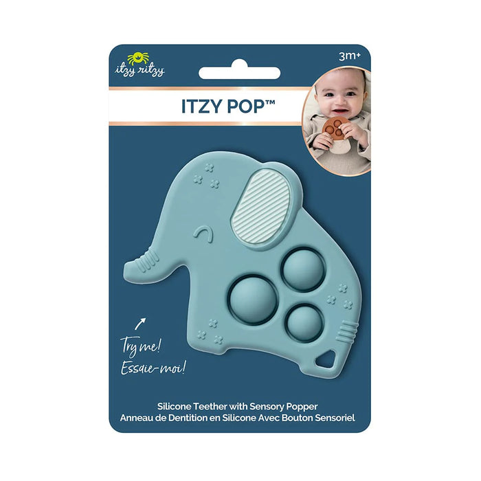 Elephant Sensory Popper Toy + Teether