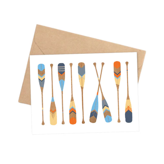 Painted Paddles - Note Card