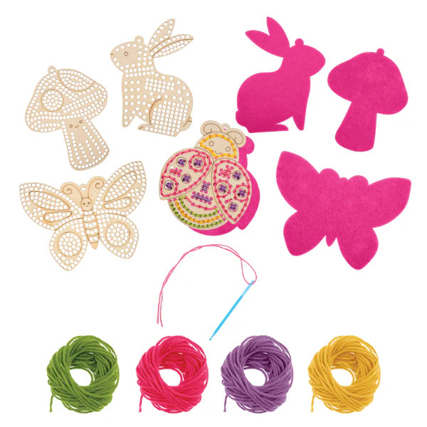 Garden Wooden Lacing Card Kit