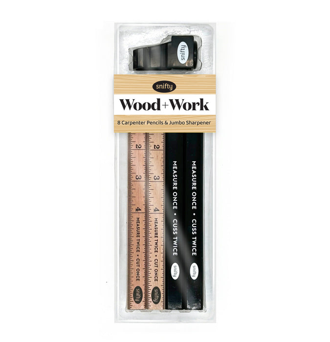 Measure Twice, Cut Once | Carpenter Pencil Set