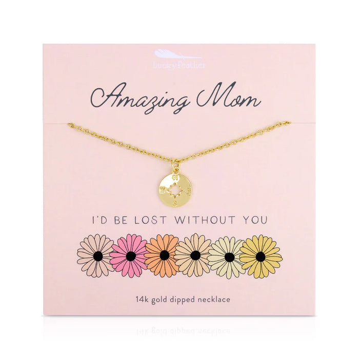 Amazing Mom | Compass Necklace