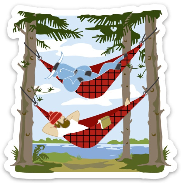 Paul and Babe Hammock - Decal