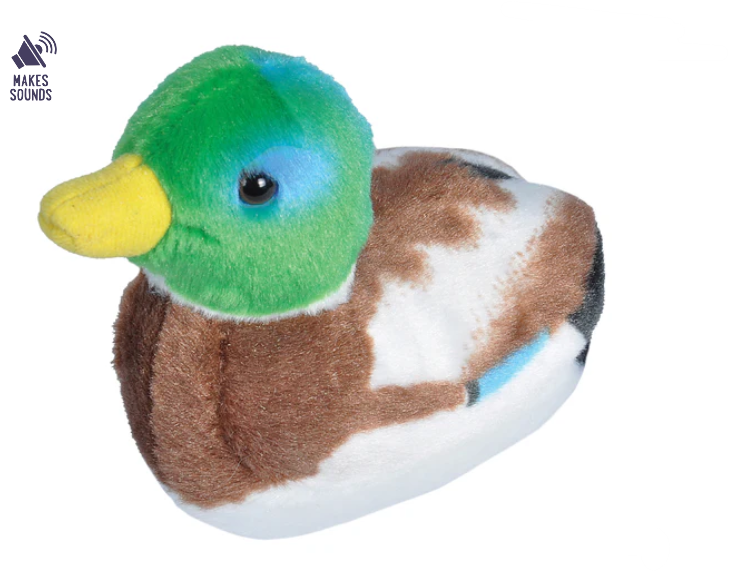 Mallard Duck Stuffed Animal with Sound