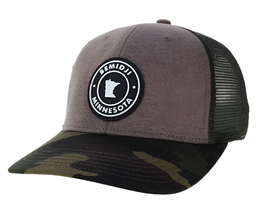 Bemidji Bold Trucker Hat | Brown/Camo