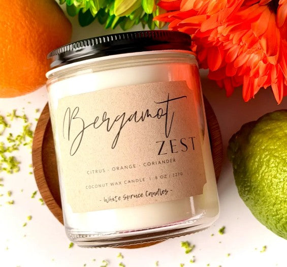 Bergamot Zest | 8 oz. Coconut Wax Candle
