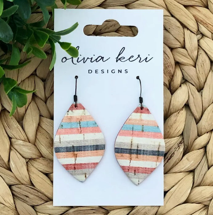 Olivia - Sunset Stripes | Earrings