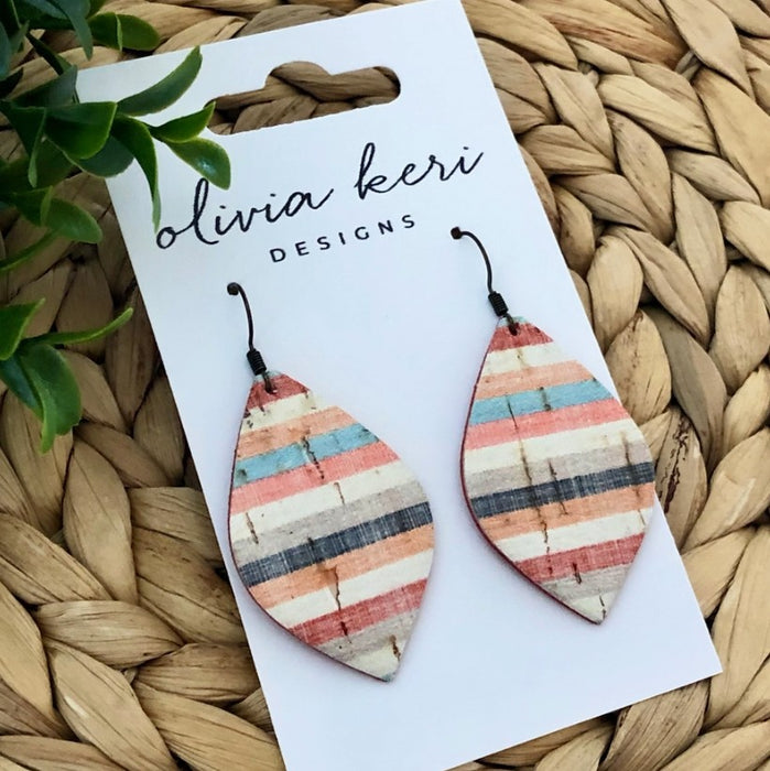 Olivia - Sunset Stripes | Earrings