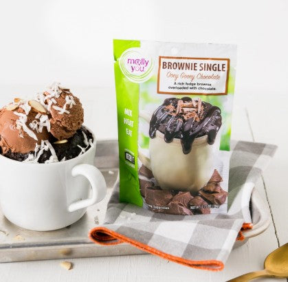 Ooey Gooey Chocolate Brownie Single