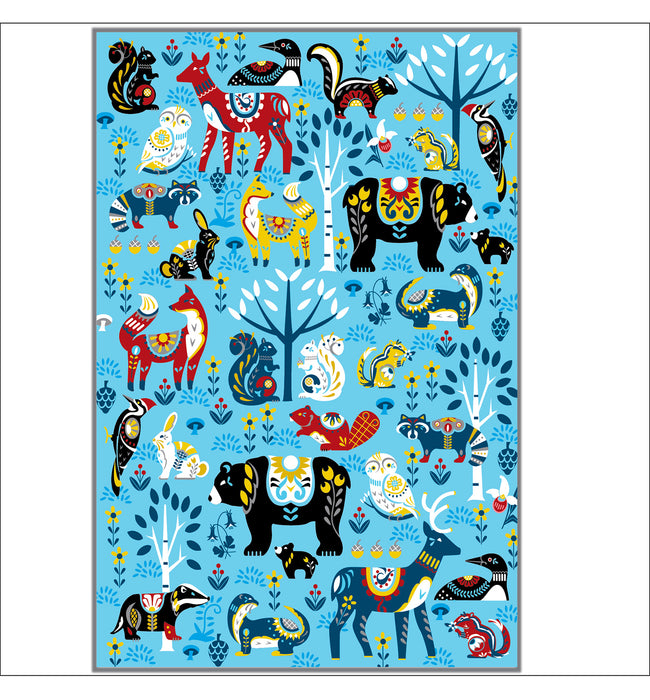 Woodland Dala Tea Towel