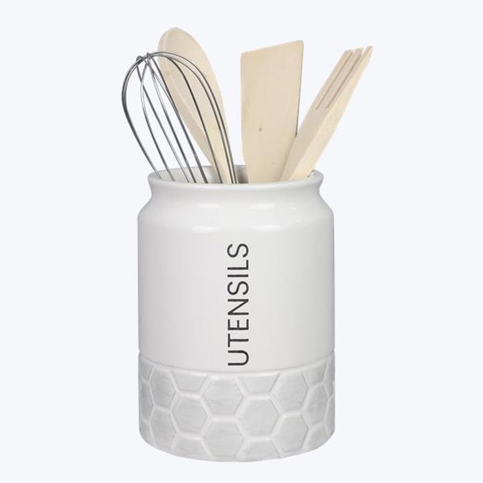 Ceramic Modern Country Utensil Holder