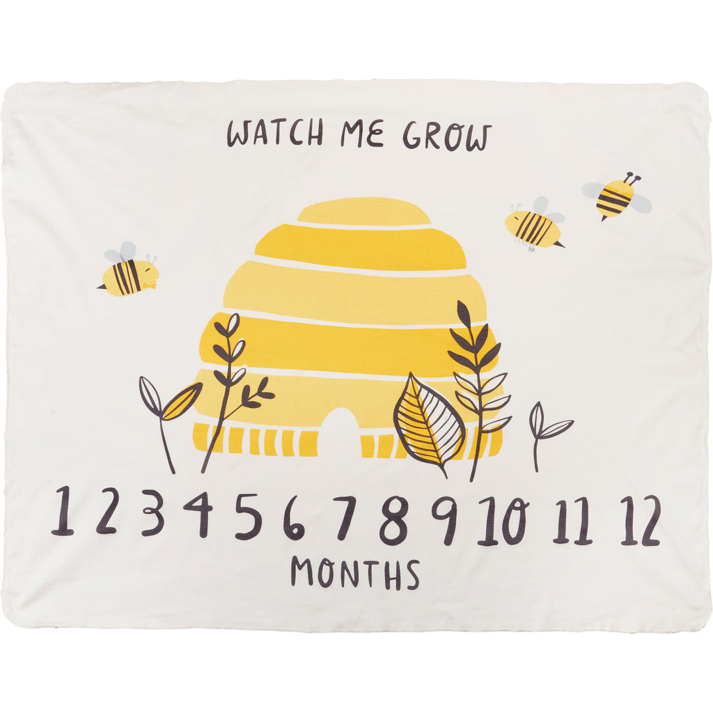 Watch Me Grow Bees - Milestone Blanket