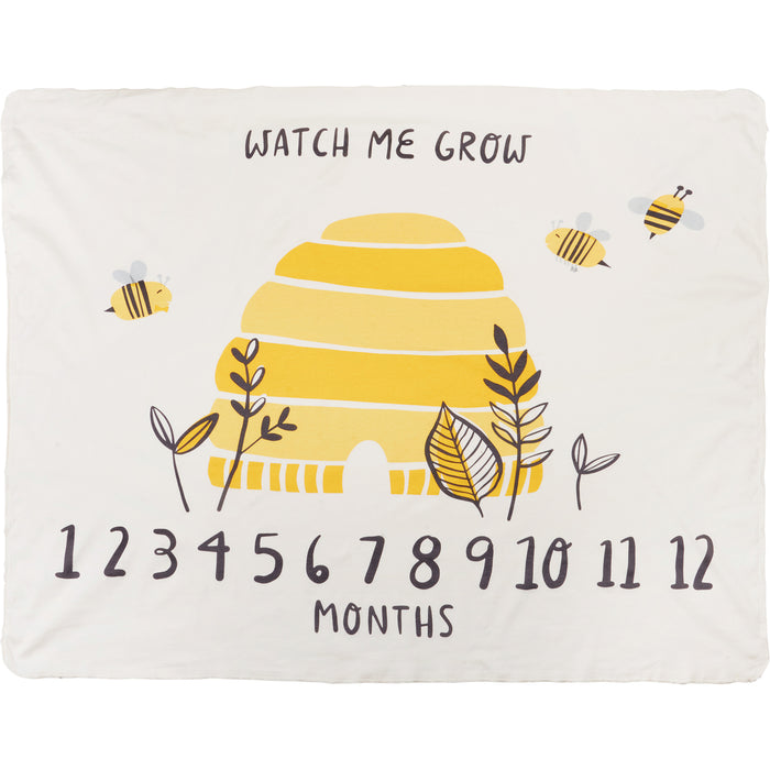 Watch Me Grow Bees - Milestone Blanket