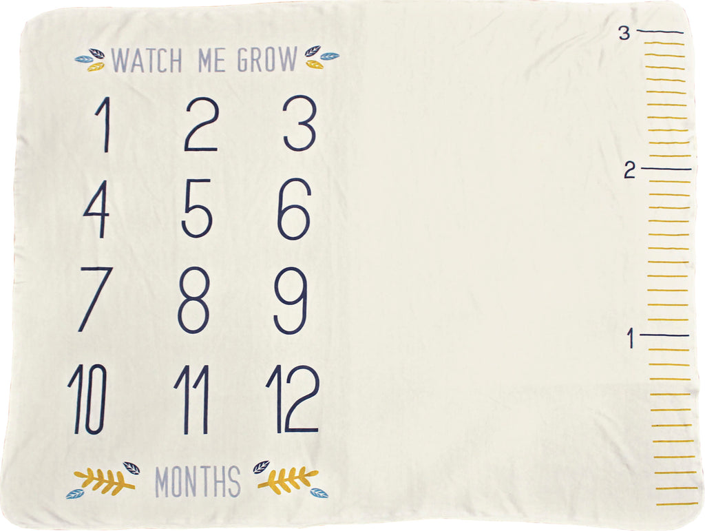 Watch Me Grow Woodland - Milestone Blanket