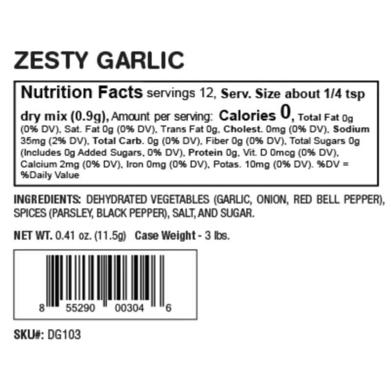 Zesty Garlic Dip Mix