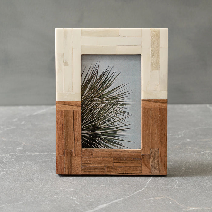 Split Wood & Bone Photo Frame 4x6