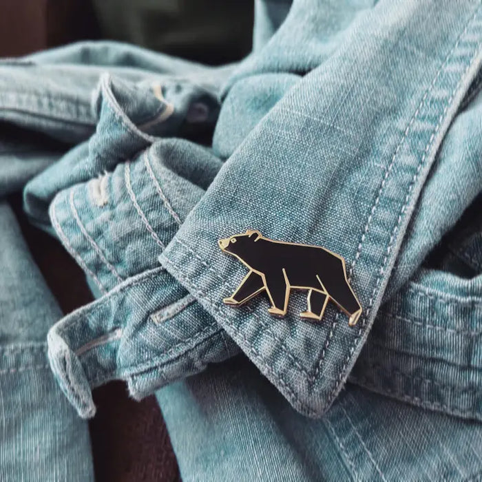 Black Bear Enamel Pin