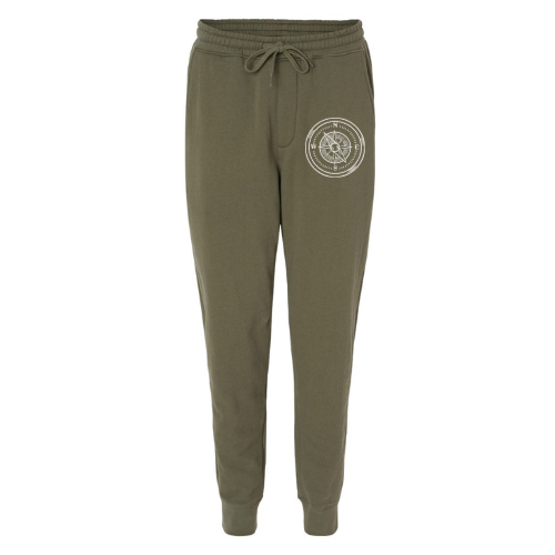Compass Rose Joggers | Army Green